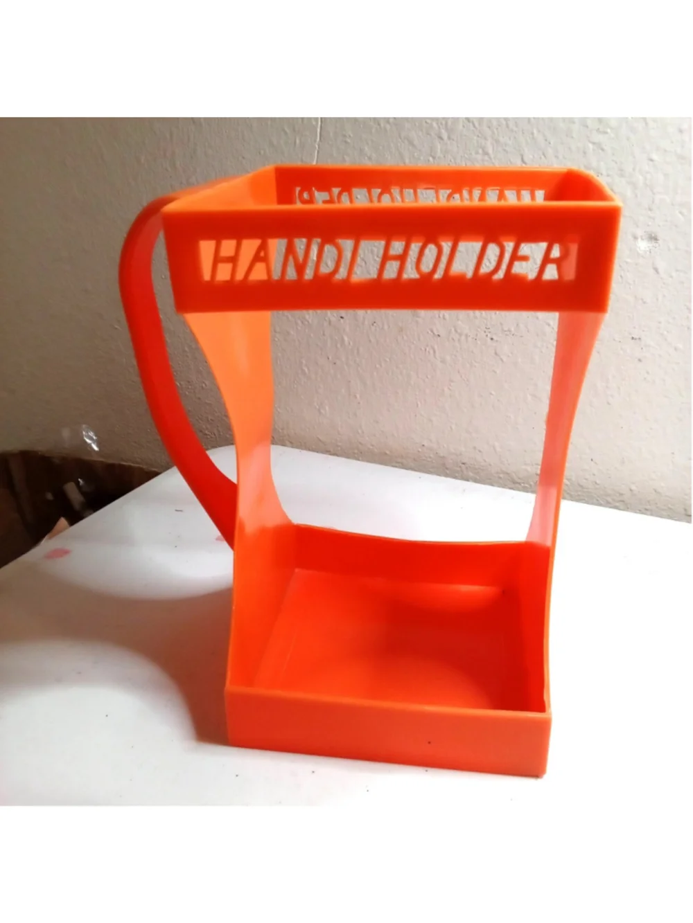 Vintage Orange EVLO Plastics Handi-Holder